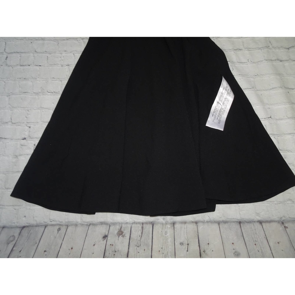 Dress the Population Catalina Solid Sleeveless Fit Flare Midi Dress Black Small - Picture 6 of 11